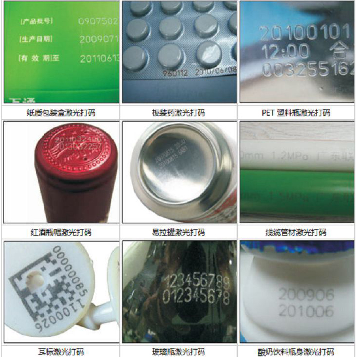 酒水飲料、食品醫(yī)藥包裝激光打標